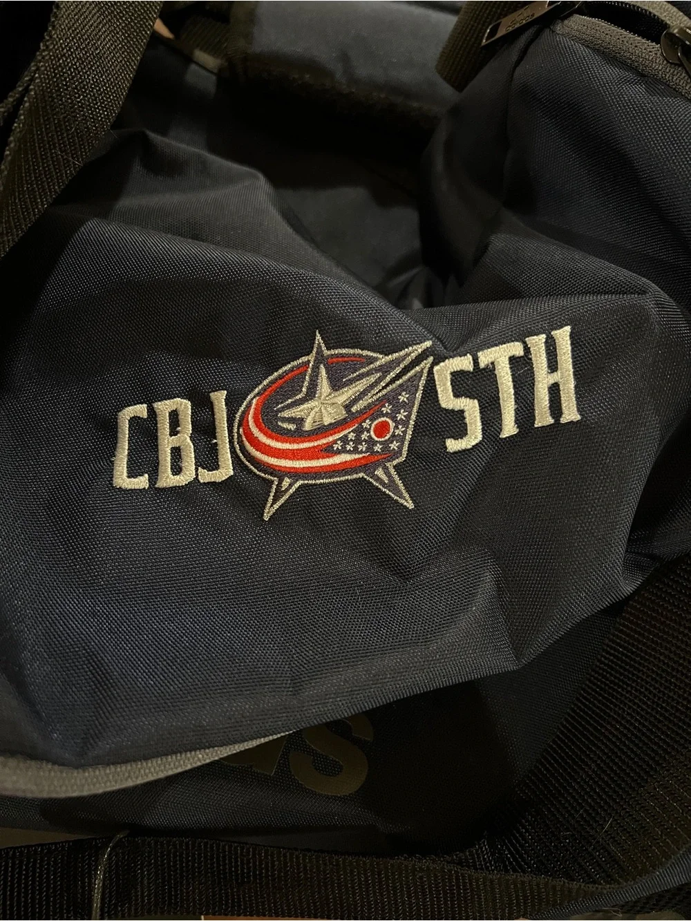 NWT Adidas Official Columbus Blue Jackets 5th Line Duffle Bag